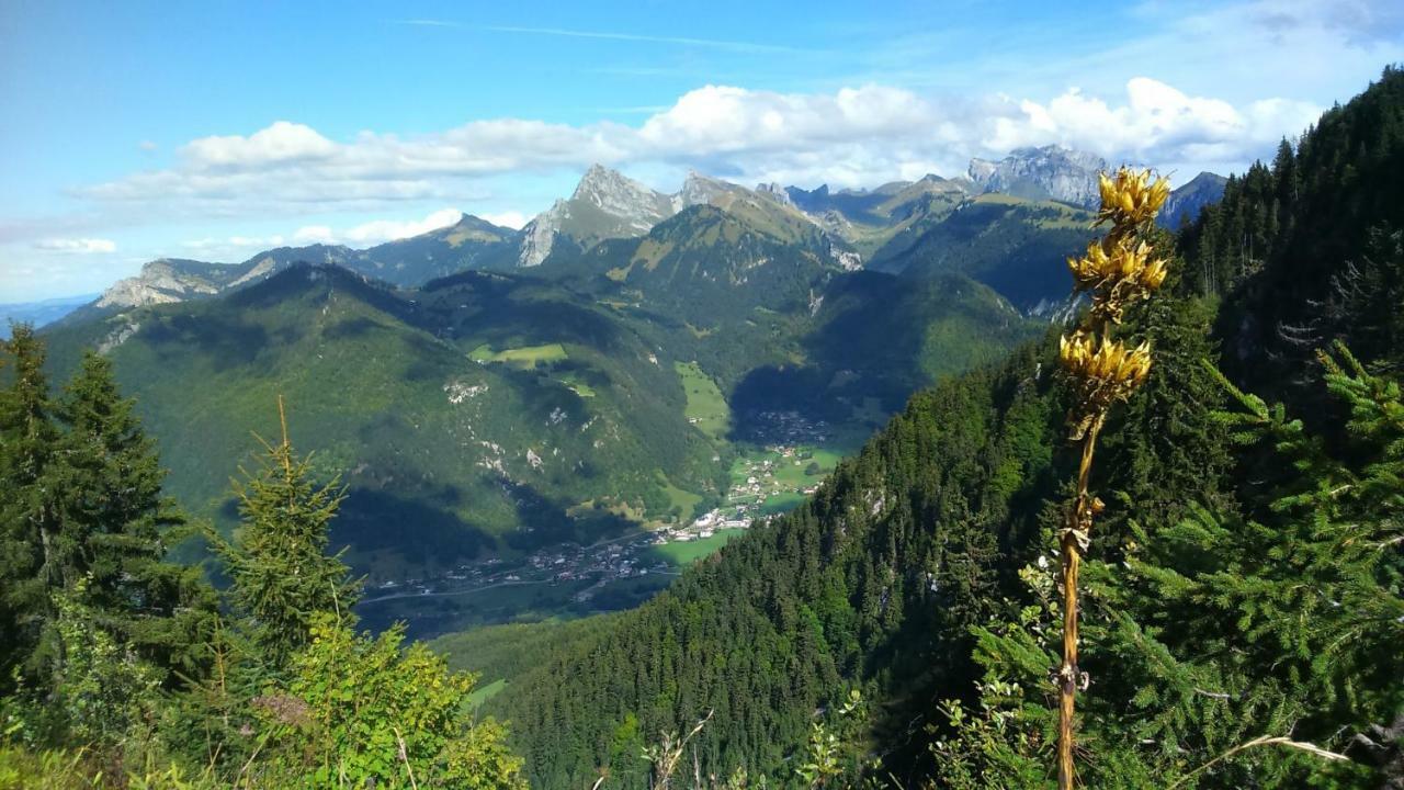 Ferienwohnung Les Sapins Blancs Vacheresse Exterior foto